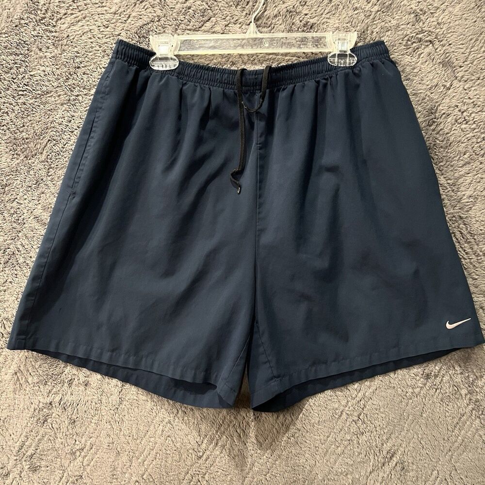 Nike Men’s Dri-FIT Athletic Shorts Black Beige Swoosh XXL